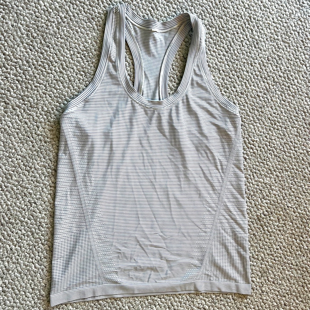 Women's Striped Racerback Tank Top
